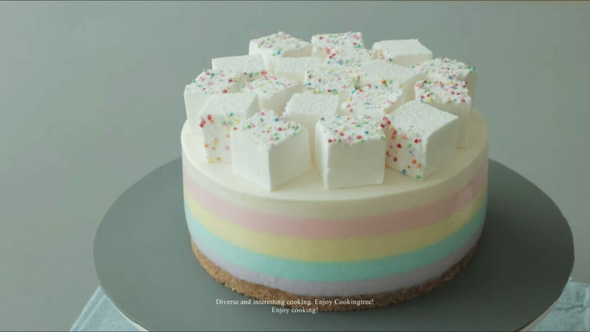 Marshmallow-Pastell-Käsekuchen