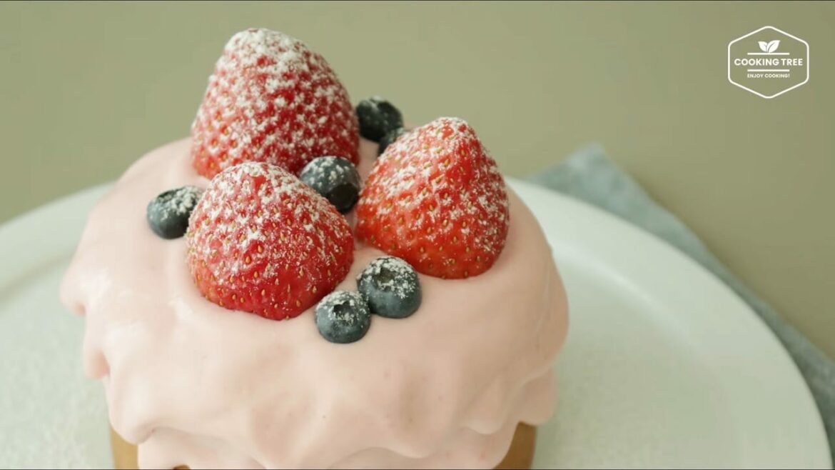 Castella-Kuchen mit Erdbeercreme