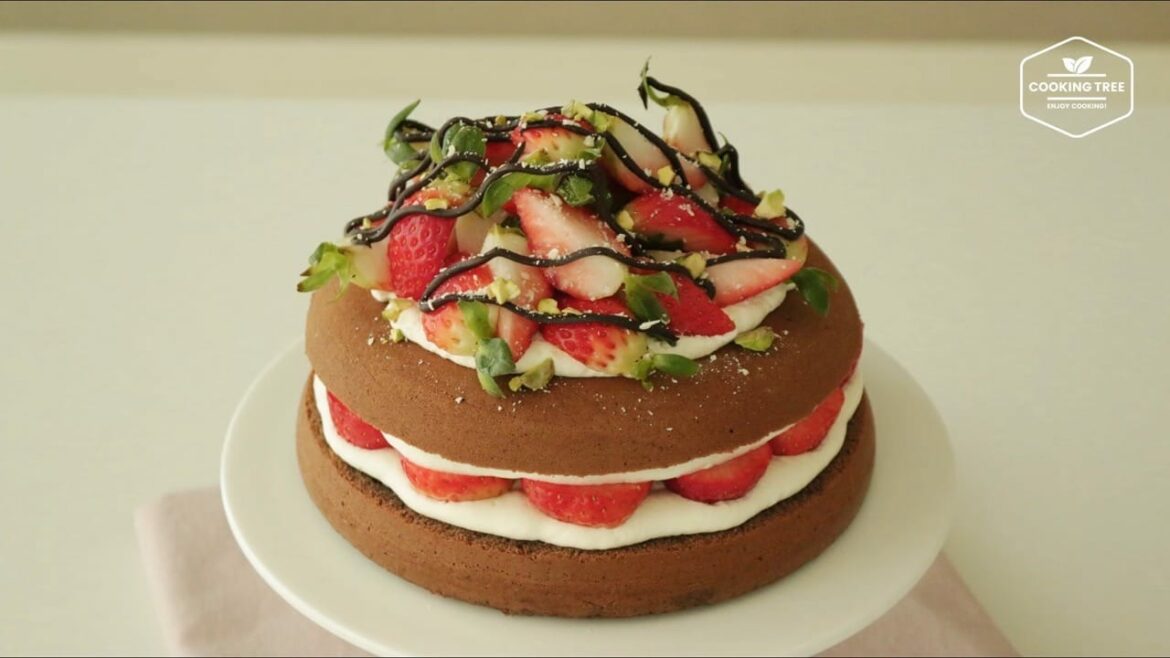 Nicht backen! Erdbeer-Schokoladen-Kuchen (Reiskocherkuchen)