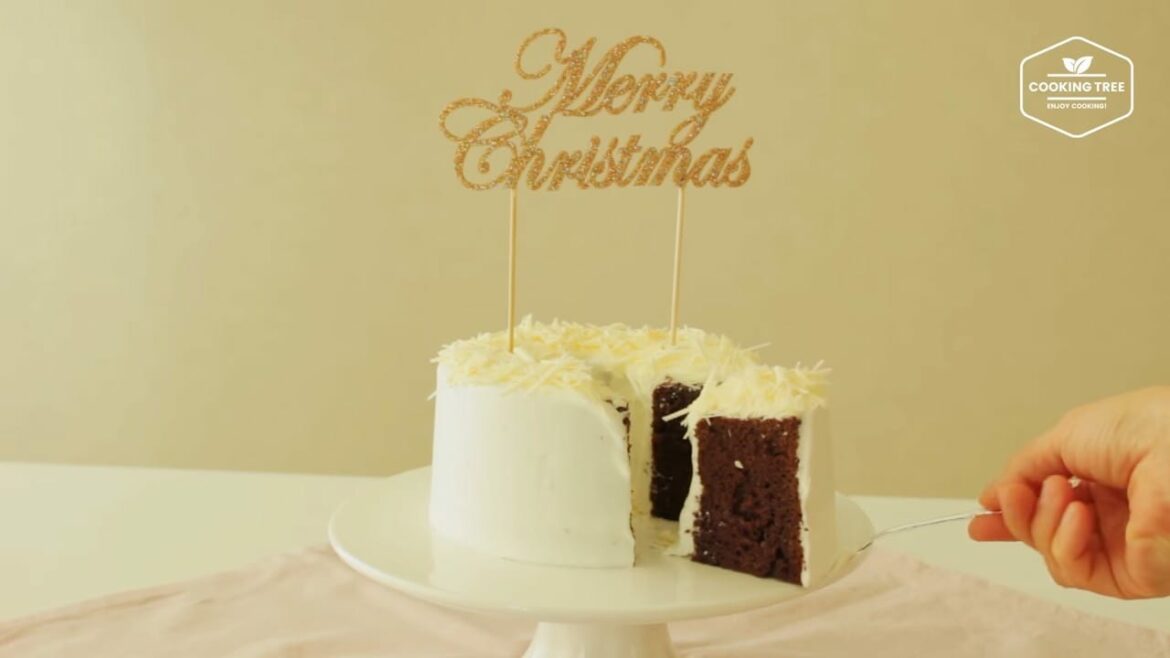 Weihnachtsschokoladen-Chiffonkuchen