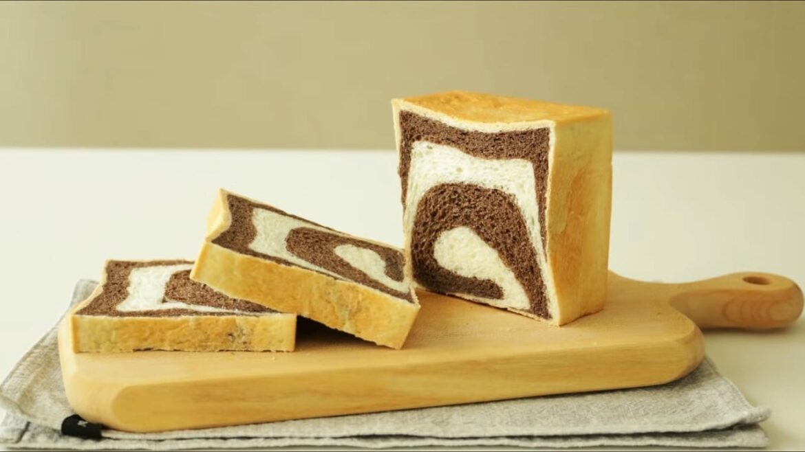 Schokoladen-Marmorwürfel-Brot