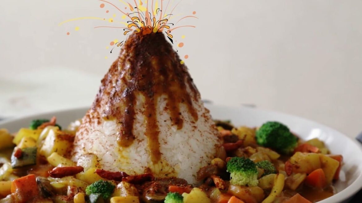 Vulkan-Meeresfrüchte-Curry