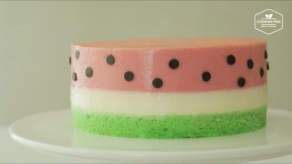 Wassermelonen-Mousse-Kuchen