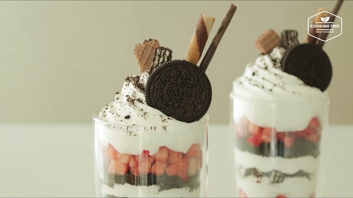 Erdbeer-Oreo-Parfait