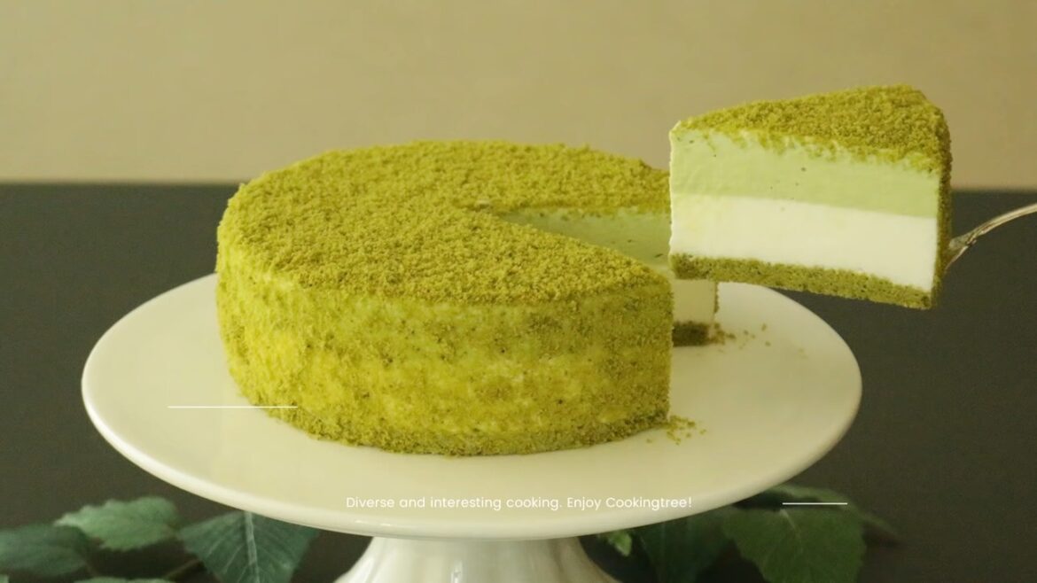 Grüntee-Käsekuchen (Matcha-Mousse-Kuchen)