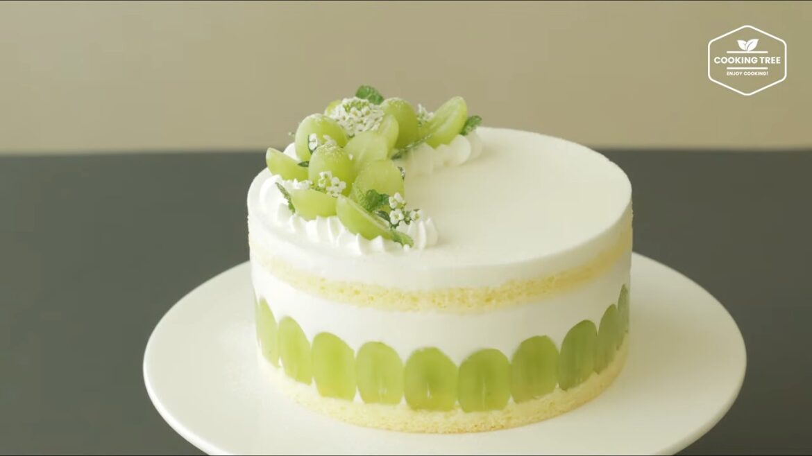 Grüne Trauben-Joghurt-Sahne-Torte