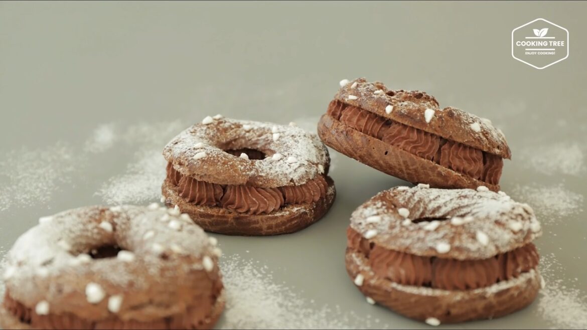 Schokoladen-Brandteig-Donut