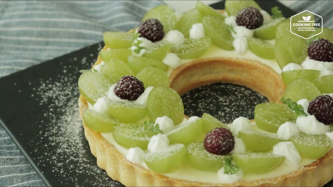 Grüne Traubenkranz-Torte