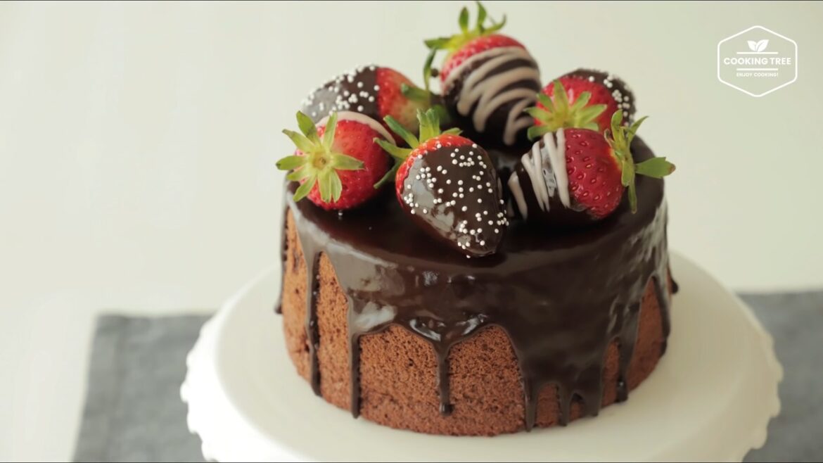 Schokoladensplitter-Chiffon-Kuchen