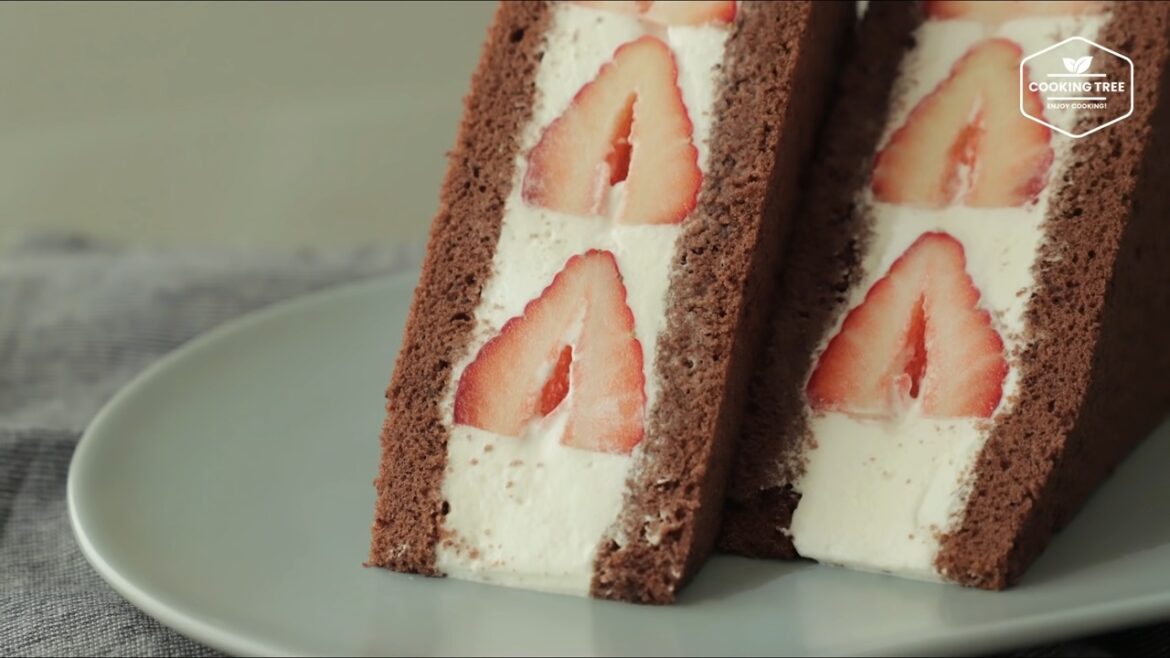 Erdbeer-Schokoladen-Sandwich-Kuchen