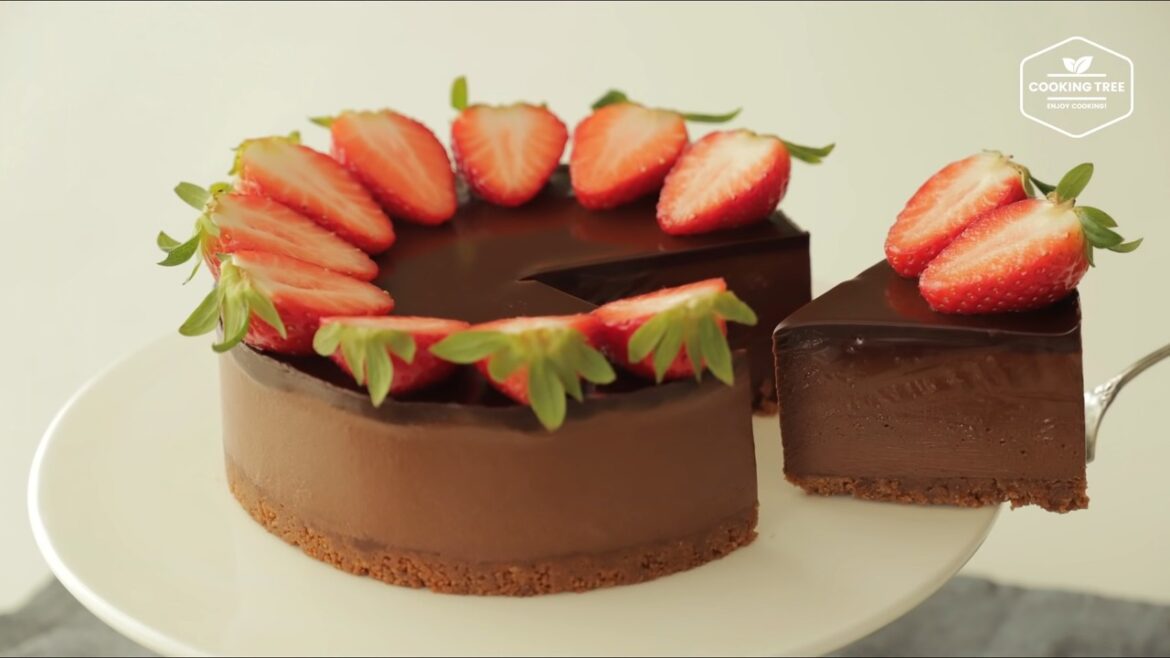 Schokoladenmousse-Kuchen ohne Gelatine und ohne Backen