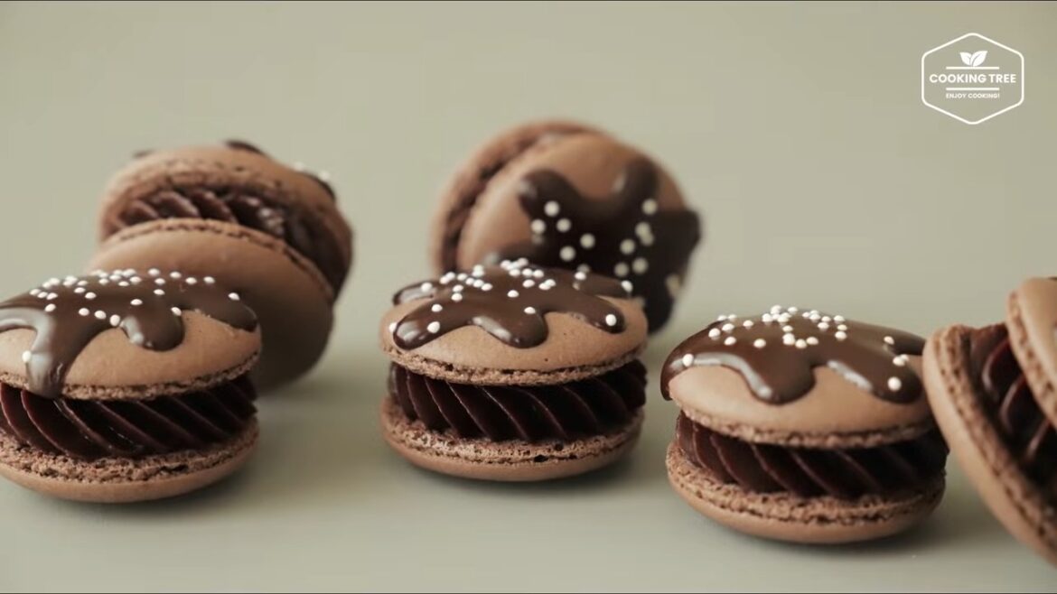 Schokoladen-Macaron