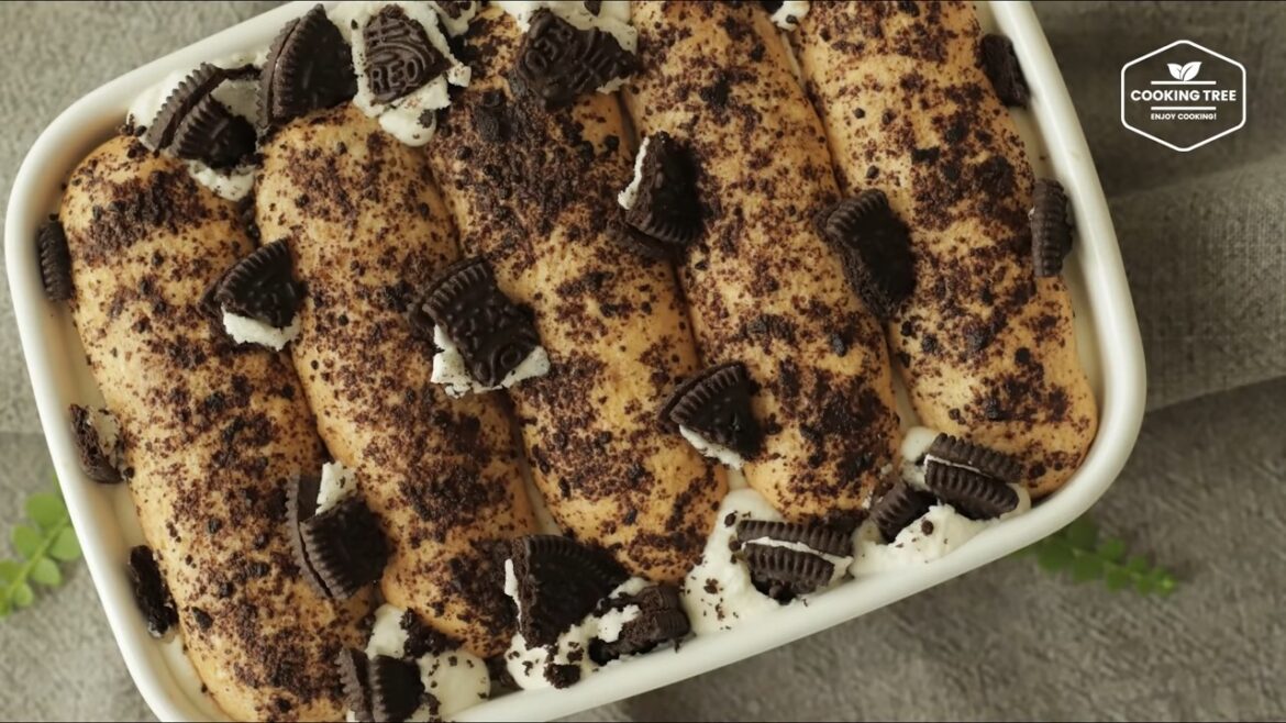 Oreo-Tiramisu mit Löffelbiskuit