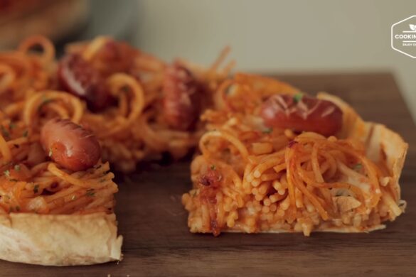 Rezept für Tortilla mit Spaghetti