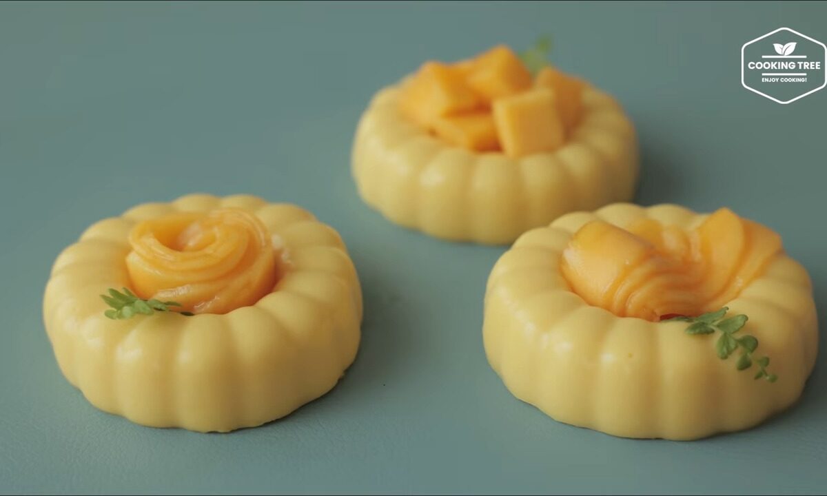 Einfacher Mangopudding (ohne Gelatine)