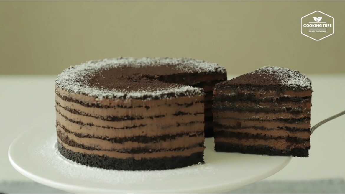 Oreo-Schokoladen-Mousse-Kuchen
