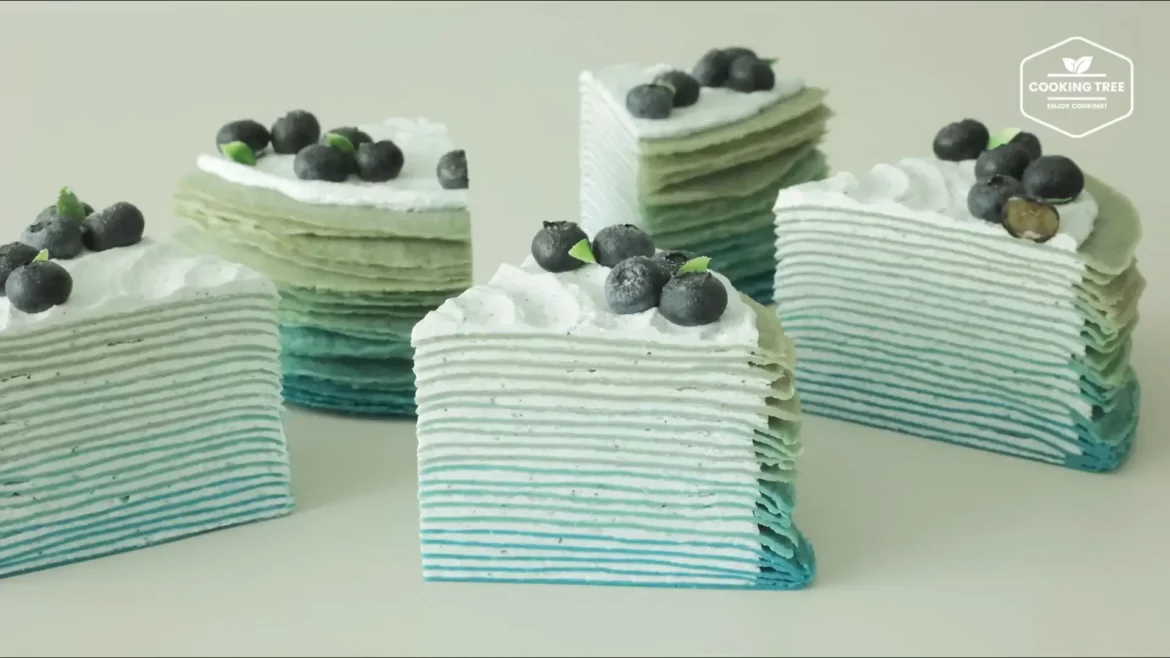Blaubeer-Crêpe-Kuchen