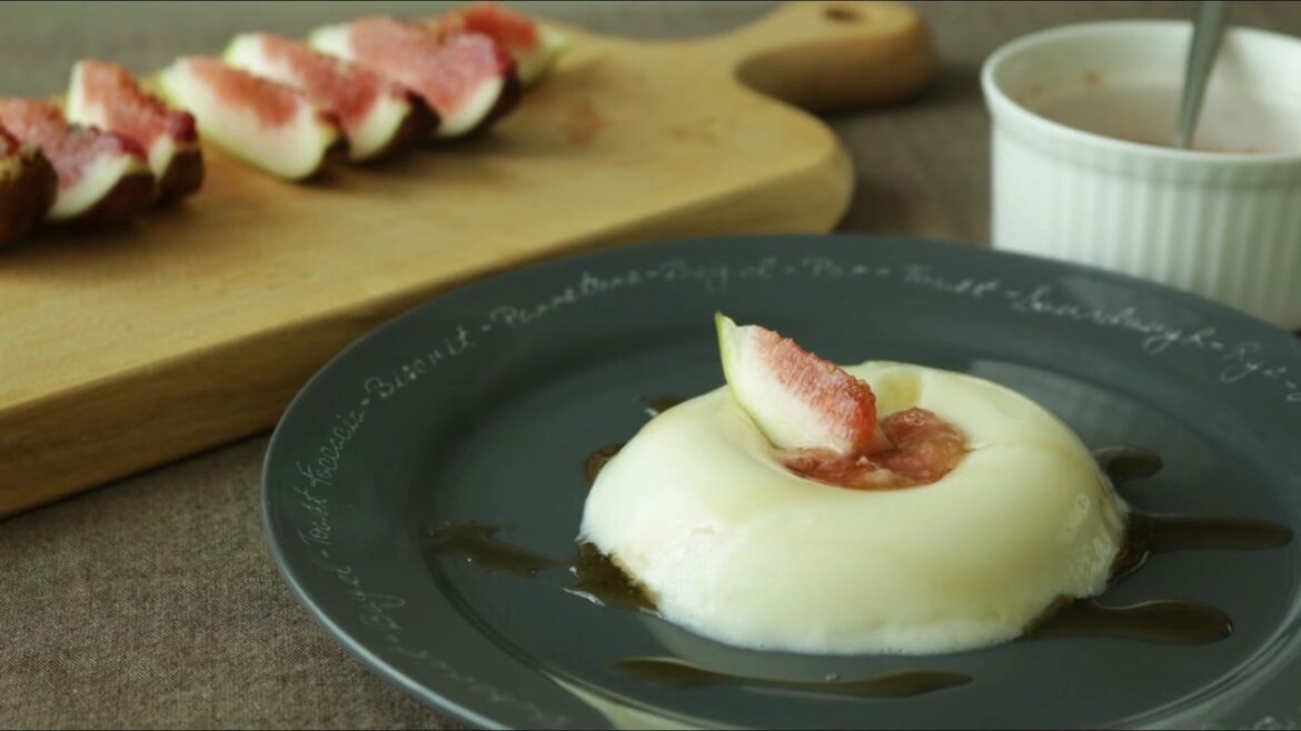 Feigen-Bavarois-Pudding