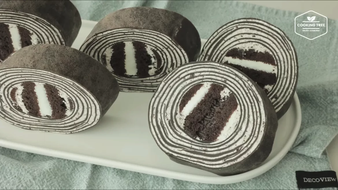 Oreo-Crepe-Roll-Kuchen